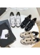 CHANEL SUEDE CALFSKIN & EMBROIDERY SNEAKERS